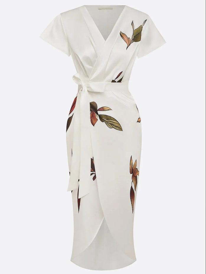Avery | Satin Wrap Dress