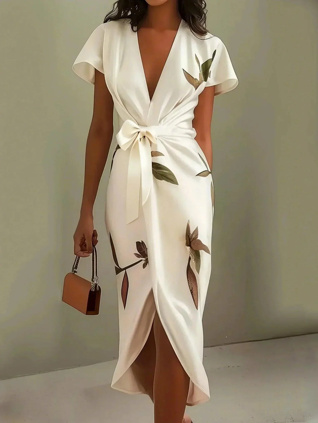 Avery | Satin Wrap Dress