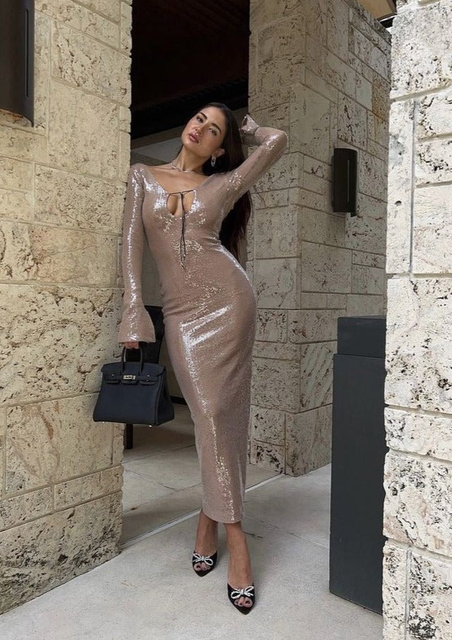 Alaia Dress - Beige