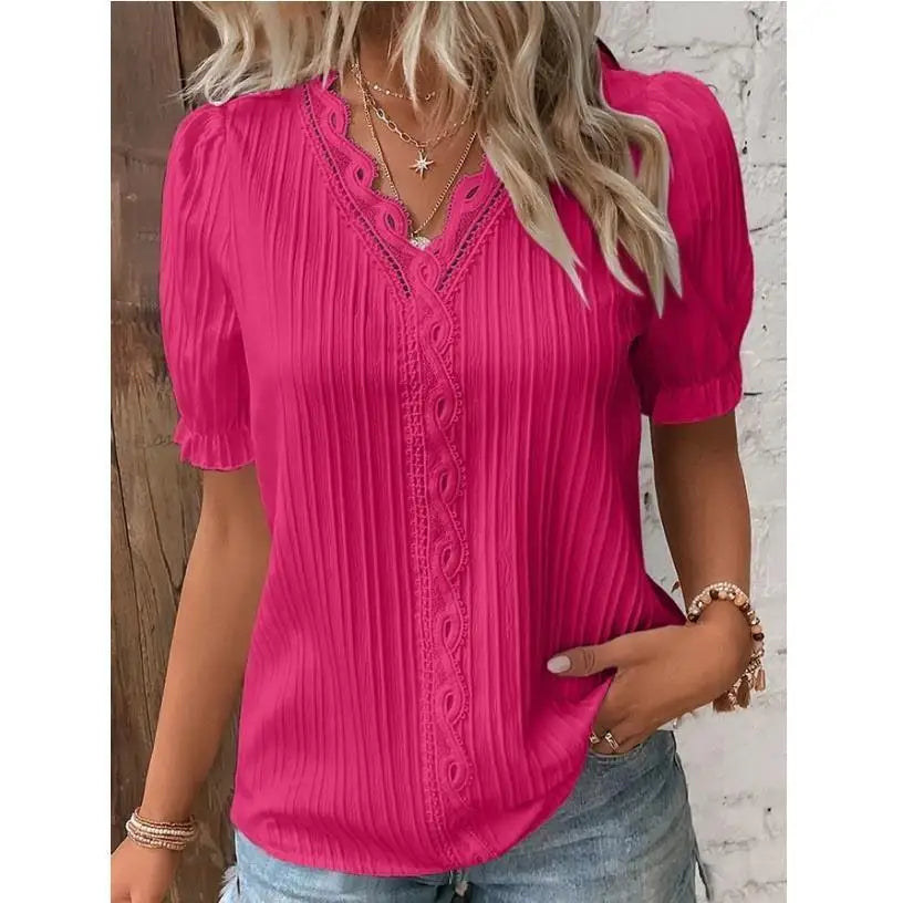 Isabella™ - Lace Elegance Blouse