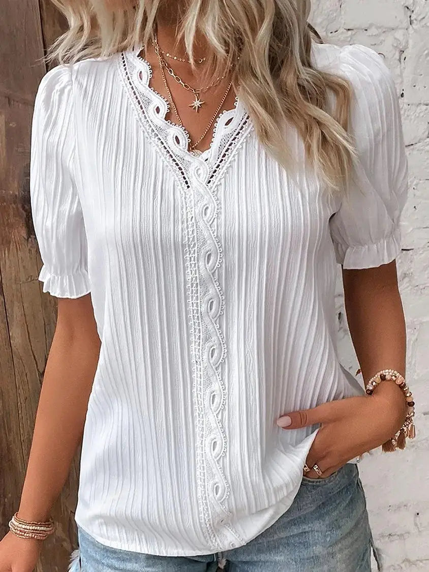 Isabella™ - Lace Elegance Blouse