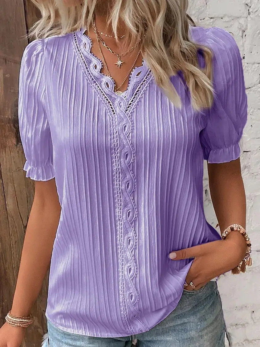 Isabella™ - Lace Elegance Blouse