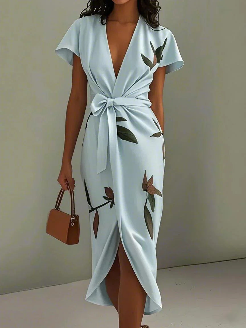 Avery | Satin Wrap Dress