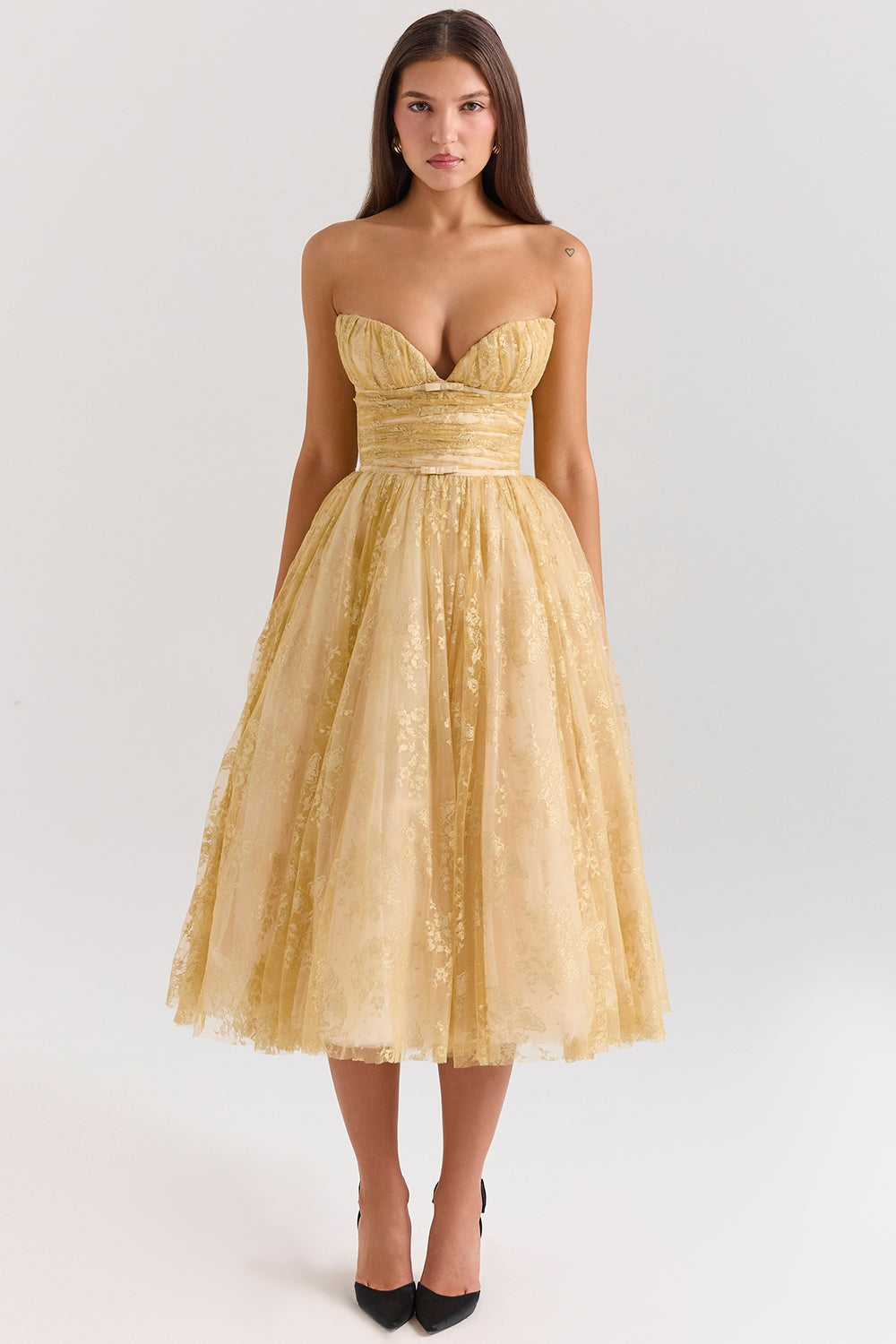 Golden Corset Dress